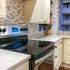 Tropical White Marble kitchen countertops